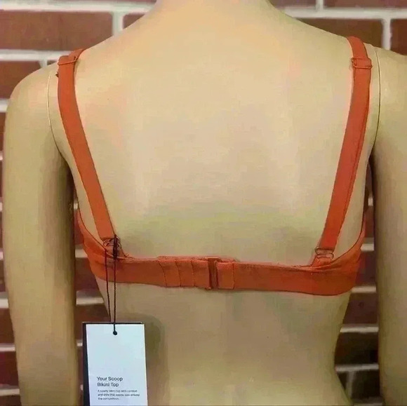 NWT Knix Scoop Bikini Top Color Lava Size Small - Picture 4 of 6